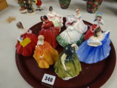 Nine late 20th Century Royal Doulton miniature figurines