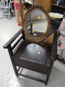 Music stool and a mirror