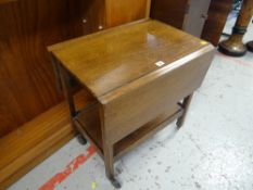 Vintage drop flap tea trolley