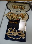 Parcel of costume jewellery etc