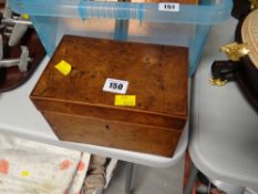 Antique twin compartment tea caddy