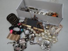Box of costume jewellery
