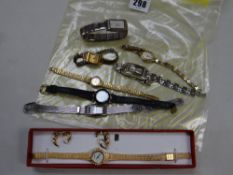 Sundry lady's watches etc