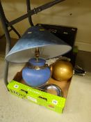 Modern table lamp, retro soda syphon etc