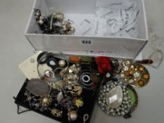 Box of costume jewellery