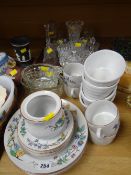 Quantity of mixed pottery tableware and glassware