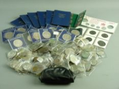 A PARCEL OF MIXED SILVER COMMEMORATIVE COINAGE, some pre-1947, 15 troy ozs