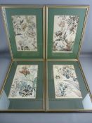 A SET OF FOUR BOTANICAL PRINTS - 'Fleurs de Fantaisie de Buchert', 36.5 x 22 cms
