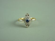 A FIFTEEN CARAT GOLD MULTI-STONE DRESS RING, 1.5 grms WRONG IMAGE SEE 265