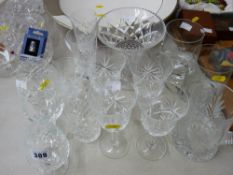 Large parcel of mixed cut and drinking glassware