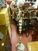 Onyx and brass effect standard lamp E/T