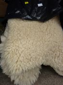 Three small skin rugs