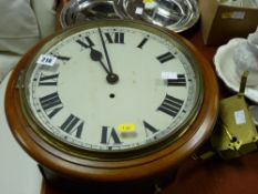 Converted wall clock with accompanying movement