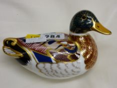 Royal Crown Derby seated duck
