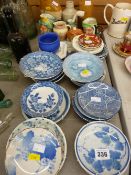 Parcel of small decorative dishes, Doulton and other Toby jugs etc