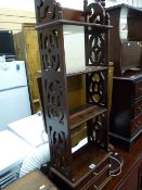 Straight whatnot with two base drawers