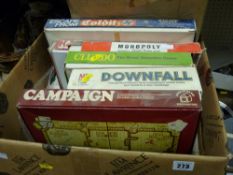 Box of considerable contents of children and family games etc