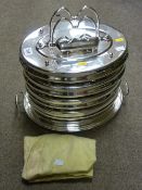 Excellent four tier plated communion set by Townsend