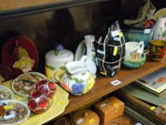 Quantity of decorative china including commemorative ware, planters, trophies etc