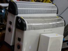 Two convector heaters and a fan heater E/T