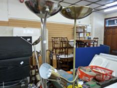 Two modern standard lamps with anglepoise attachment E/T