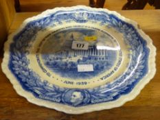 Commemorative George VI and Queen Elizabeth plate