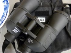 Pair of canvas cased binoculars