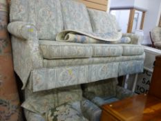 Parker Knoll floral decorated classical shaped three piece lounge suite