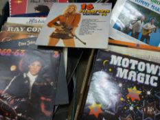 Two boxes of assorted vinyl music