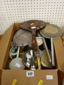 Large parcel of dressing table brushes, mirrors etc