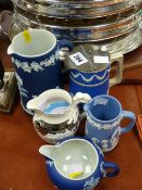 Quantity of Wedgwood, mainly Jasperware jugs etc