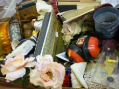 Two boxes of mixed household items