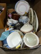 Parcel of mixed china and pottery