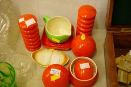 A Carltonware condiment parcel