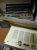 A vintage Vidor wireless and a quantity of cassette radio players