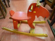 A child's vintage rocking moose?
