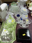 A selection of vintage & later glassware