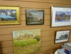 A parcel of miscellaneous paintings & prints