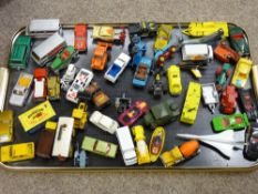 A tray of Diecast vehicles including one of Concord, Matchbox etc