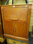 A handy oak storage cabinet