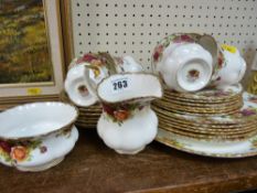 A quantity of Royal Albert 'Old Country Roses' teaware