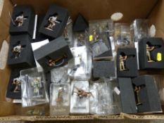 Large parcel of boxed heavy model soldiers