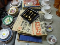 A parcel of miscellaneous commemorative items