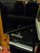A Panasonic Viera TV plus stand & JVC DVD player E/T