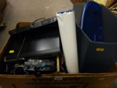 A parcel of small electricals including A CB transceiver and a CB receiver by Midland E/T