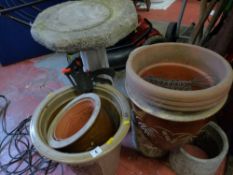 Parcel of garden plant pots