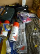 A parcel of mixed household & garage items