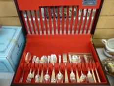 A good canteen of little used Oneida all metal cutlery (incomplete)