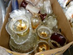 A box containing large quantity of mixed glassware
