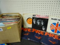 1970s & other era 45rpm records including The Beatles, T-Rex, Mary Hopkin etc